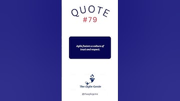 Agile fosters a culture of trust and respect! #ai #agile #scrum #safe #career #sm #po #product