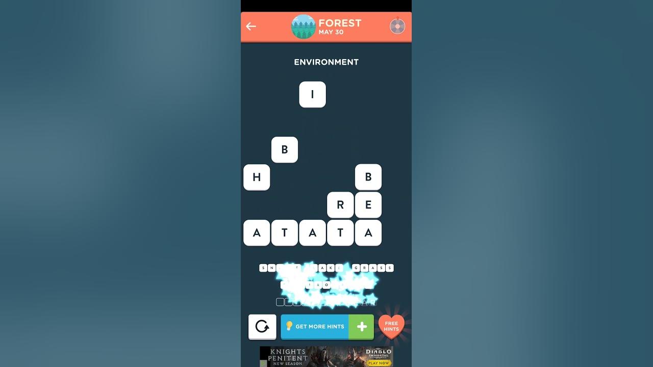 WordBrain 2 Daily May 30 FOREST Answers Wordbrain 2 Daily Answer