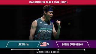 Download lagu Lee Zii Jia vs Daniil Dubovenko Thailand Open 2026 Badminton– R32