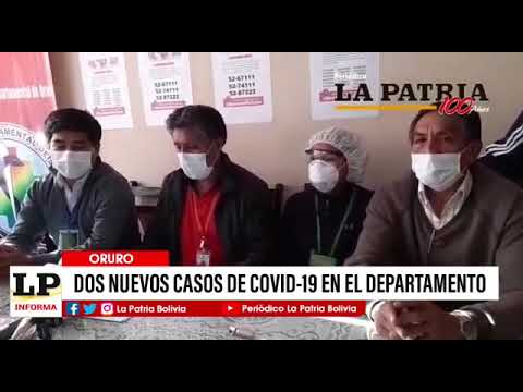 Se reportan dos nuevos casos de coronavirus en Oruro