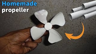 How To Make Fan Propeller From PVC Pipe At Home || Table Fan Propeller || HOMEMADE Propeller