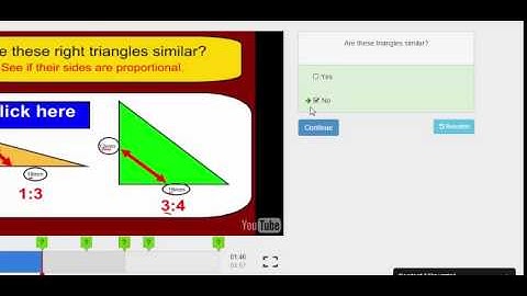 EDpuzzle lesson on Similar Triangles