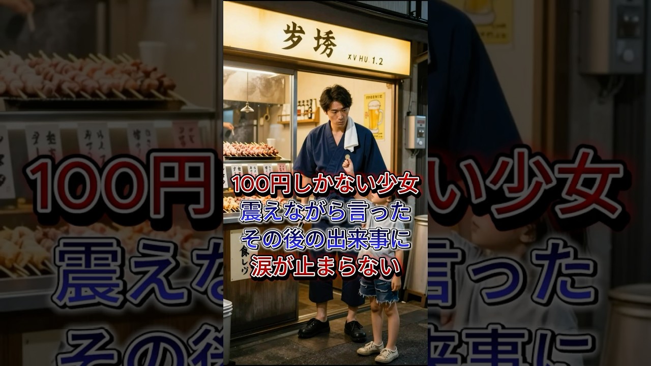 100円しかない少女震えながら言ったその後の出来事に涙が止まらない#ショートドラマ #感動 #ドラマ