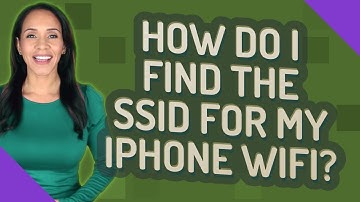How do I find the SSID for my iPhone WiFi?