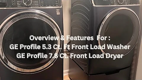 GE Profile 5.3 cu. ft. Front Load Smart Washer  & GE 7.8 cu. ft. Front Load Smart Electric Dryer