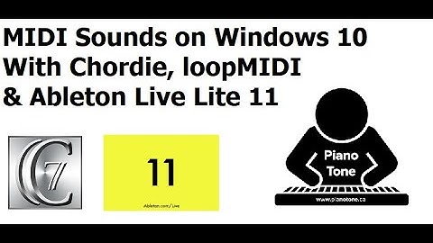 Use MIDI Sounds With Chordie, loopMIDI & Ableton Live