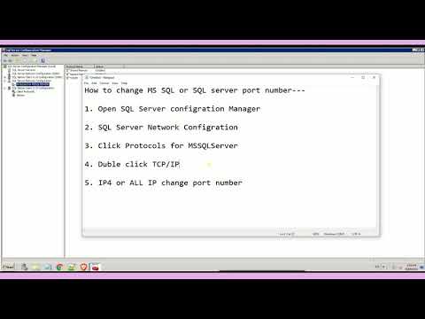 How to change MySQL server port number, Configure SQL server to listen on a specific port SQL Server