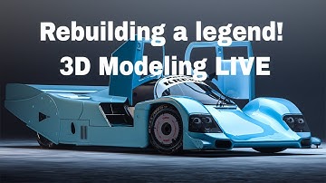 Rebuilding a Legend: Porsche 962C – Full Authentic 3D Modeling (Live)