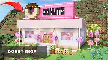 How to Build Donut Shop in Minecraft - Tutorial