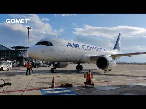 Luc Berini (Air Corsica) présente le dernier A320 NEO