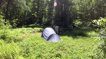 Camp setup timelapse