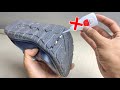 Ingenious method of repairing broken shoes