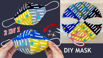 New Style 2 In 1 Cute Mask! Diy Face Mask Easy Pattern Sewing Tutorial | How to Mask Making Ideas |