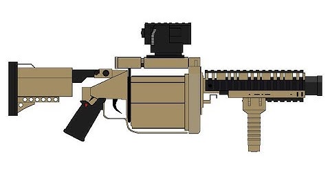 M32 grenade launcher modeling in Blender  - part 1