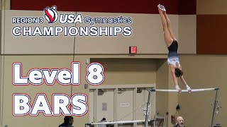 2024 USAG Region 3 Level 8 Regionals | Emersyn Level 8 Uneven Bars | Colorado Aerials