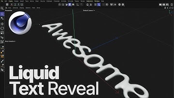 💧 Do "Liquid" Text Reveal in Cinema 4D - Animate These Fluid Blobs.