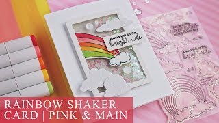 Rainbow Shaker Card | Pink & Main