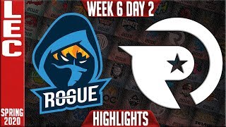 RGE vs OG Highlights | LEC Spring 2020 W6D2 | Rogue vs Origen