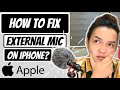 EXTERNAL MICROPHONE NOT WORKING ON IPHONE FIXED! | FOR BOYA, SENDA, RODE BM800 and OTHER MICROPHONES