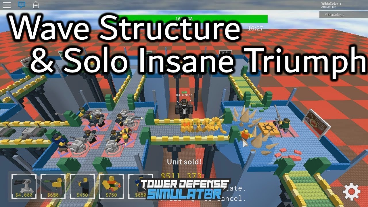 Updated Wave Structure When Each Zombie Spawns Solo Insane - triumph the height roblox tower defense simulator youtube