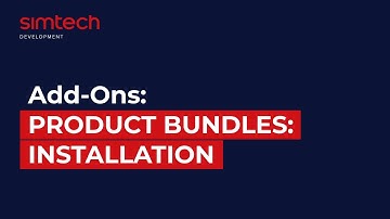 Add-ons: Product Bundles: Installation