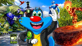 We Found MOST SECRET ALIEN In Ultimate Ben 10 Fanmade Open World Game 🤣ft.Oggy