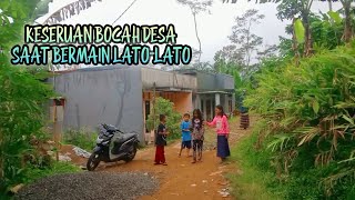 Suasana di Desa || Keseruan anak-anak Desa bermain lato-lato,Pedesaan Purbalingga Jawa tengah #desa