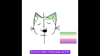 Pride Flag cat request from TheNostalgicOlive! #art #cat #pridemonth #digitalart #speedpaint 