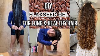 DIY flaxseed gel for long and hydrated hair