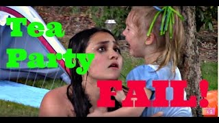 TEA PARTY! FAIL!!! Water slide. FOOD Fun! The TOYTASTIC Sisters