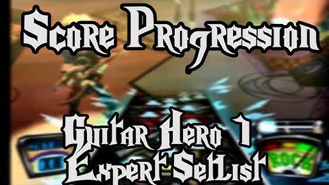 Score Progression: Guitar Hero 1
