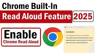 Google Chrome Built-In Read Aloud | How to Use the Read Aloud Feature in  Chrome | Chrome Read Aloud