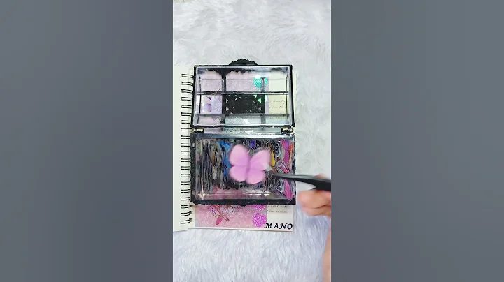 ASMR Journaling Aesthetic | Purple Blue and Pink #shorts #journal #asmr #journaling #scrapbooking