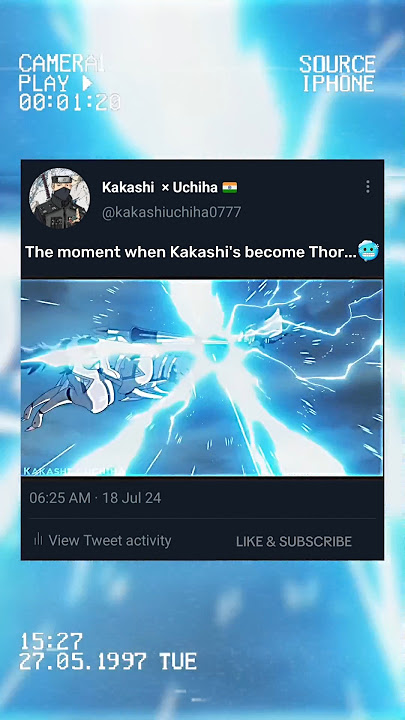 Kakashi Badass Entry with his Chidori 💥🥶