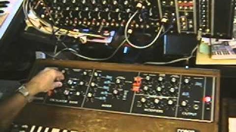 Minimoog#2 - Q960 Sequencer - C958 Quantizer - C961S Gate Sequencer