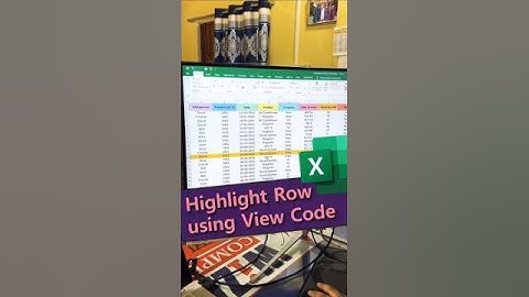 👉Highlight Row using View code😲👀 #computer #shortvideo #tricks #excel