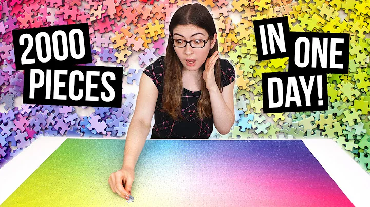 Doing a 2000 Piece Gradient Puzzle IN ONE DAY