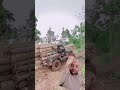 Extreme Logging Jeep 4x4! (Jeep Pengangkut Kayu Ekstrem!) #shortvideo