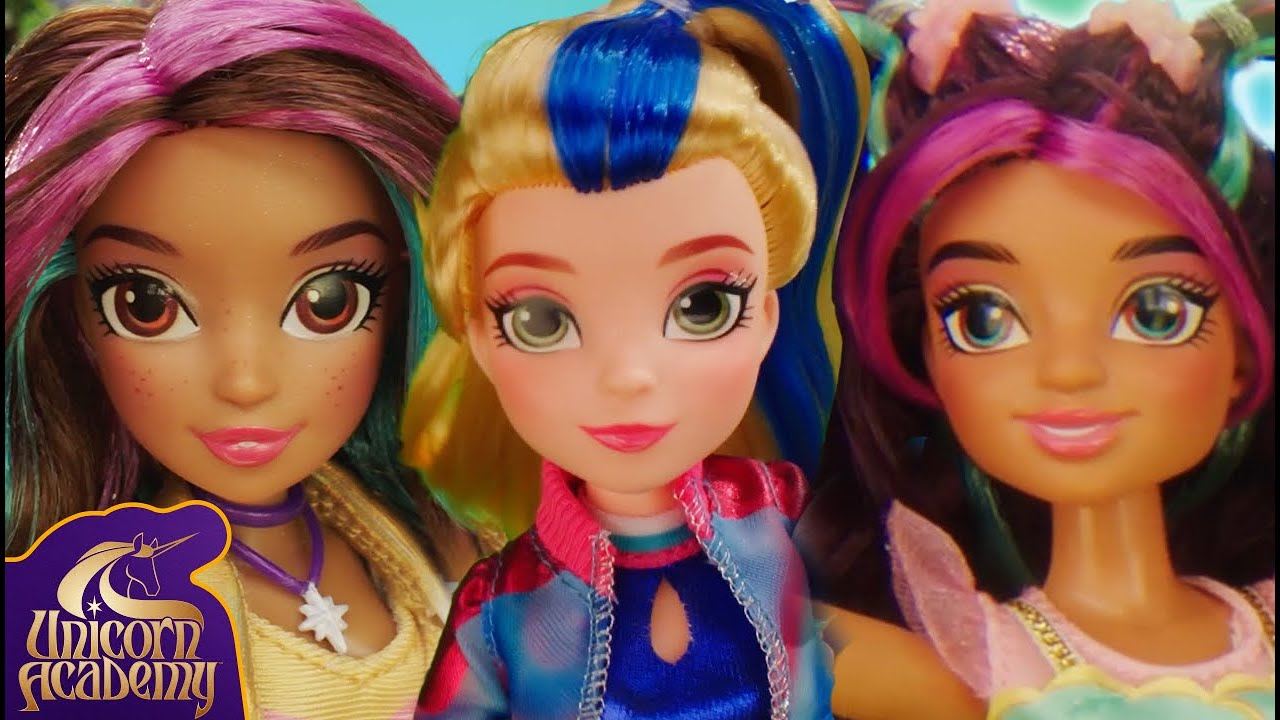 Unicorn Academy Dolls Pretend Play (SOPHIA, ISABEL, AND AVA!!) | Toys for Kids