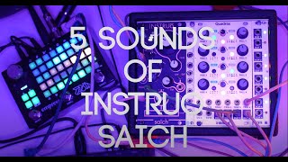 5 modular sounds of instruo saïch