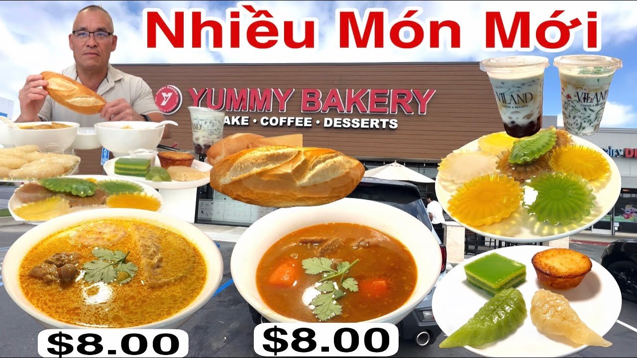 YUMMY BAKERY,$8.00 BÒ KHO- $8.00 CURRY Bánh Mì,Nhiều Món Mới #amthucvietnam 