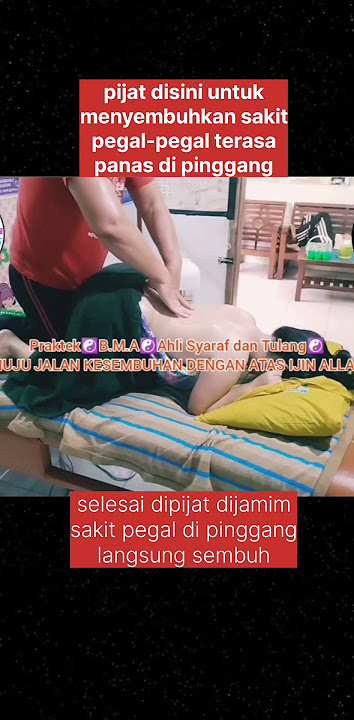 pijat disini untuk menyembuhkan sakit pegal-pegal terasa panas di pinggang #abj #pijat #sports