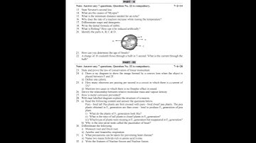 10th science model question paper with answer#English medium #shorts