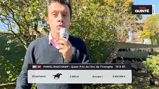 100% Quinté – Dimanche 2 octobre: Qatar Prix de l'Arc de Triomphe sur l’hippodrome de ParisLongchamp