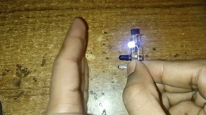 How to make a proximity sensor using bc547 transistor. #videos