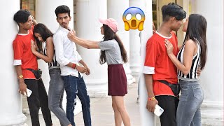 Accidentally hugged a handsome boy 🥵|| prank in India || Ritika prank