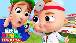 Baby John Menjadi Dokter Kecil | Kartun Anak | Little Angel dan Kawan Kawan