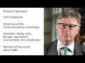 Lord Inglewood | Stories of Democracy | House of Lords