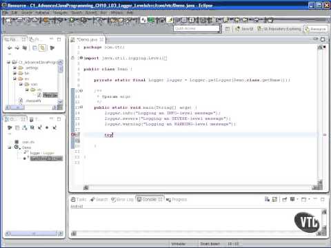 VTC Player   Advanced Java Programming Java SE 7, Logger Levels