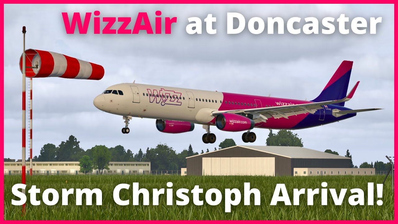 [X-Plane 11] Storm Christoph Approach to Doncaster! - Orbx GB Central - ToLiss A321 - Xenviro 1.16